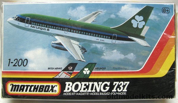 Matchbox 1/200 Boeing 737-200  - British Airways / Aer Lingus and Flight Designs Southwest Airlines Decal Sheet, PK-803 plastic model kit